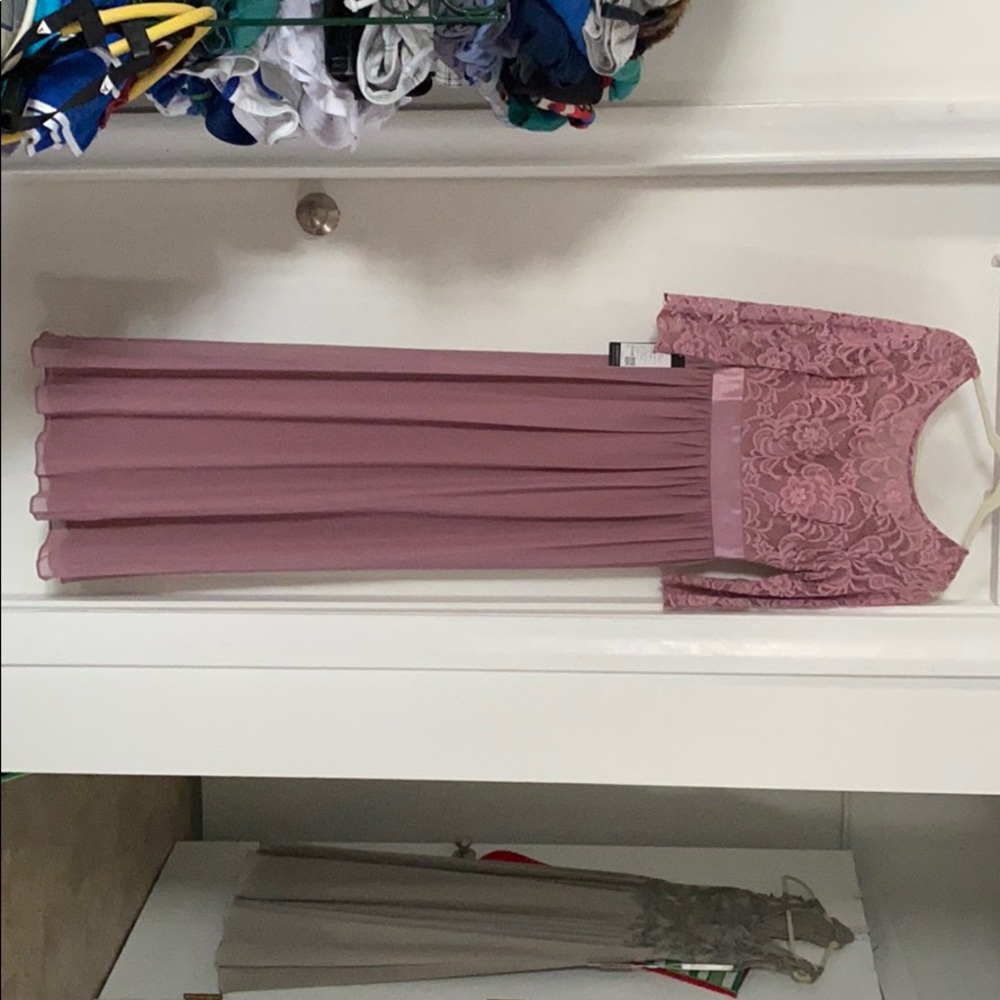 Rose long formal dress